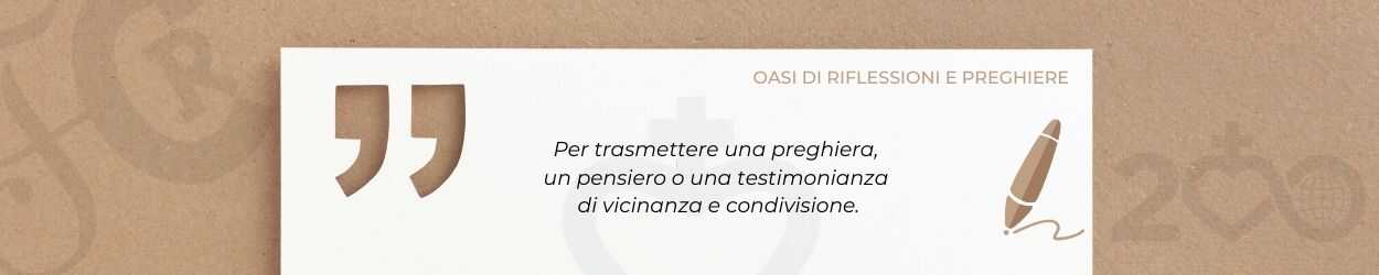 bannerweb Oasi Riflessioni Preghiere