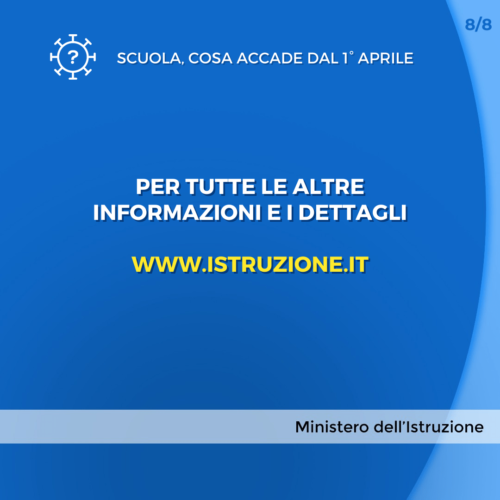 Misure da applicare in ambito scolastico in presenza di casi di positività al Covid-19
