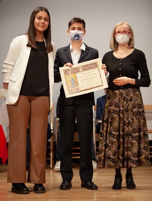 Congratulazioni al nostro alunno Gabriel Andrea Maria Doubravsky