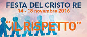 banner festa del cristo re il rispetto